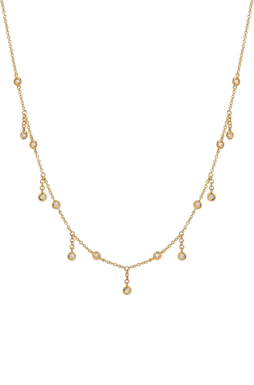 14K Diamond Shaker Necklace
