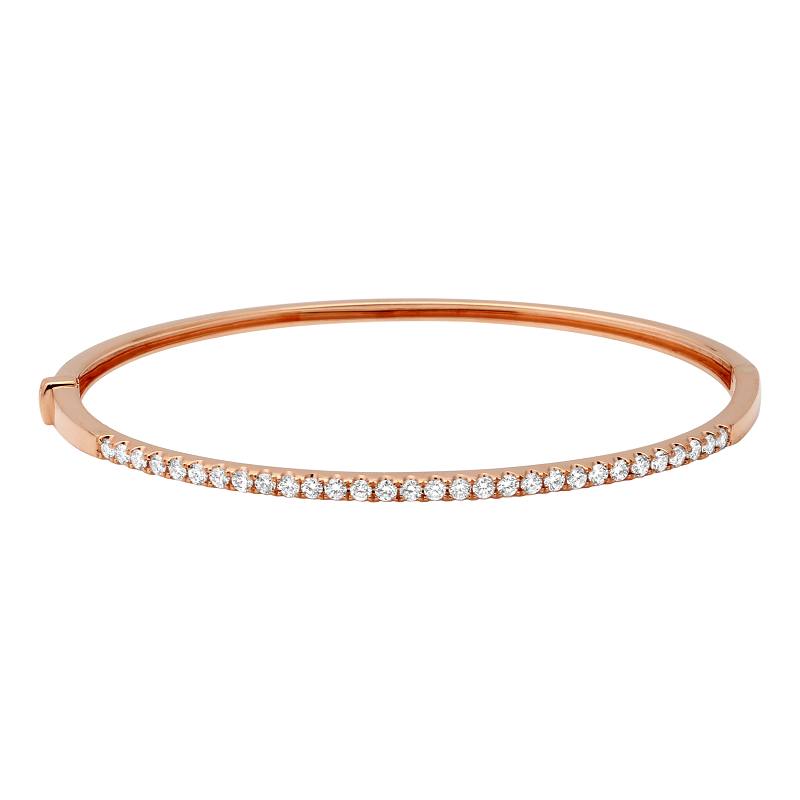 14K Yellow Gold Diamond Bangle