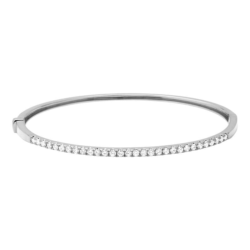 14K Yellow Gold Diamond Bangle