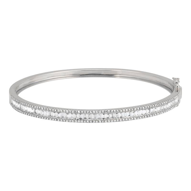 14K Yellow Gold Diamond Bangle