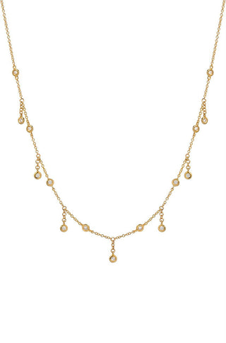 14K Diamond Shaker Necklace