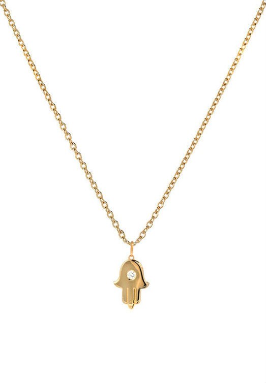 14K Yellow Gold Hand Pendant