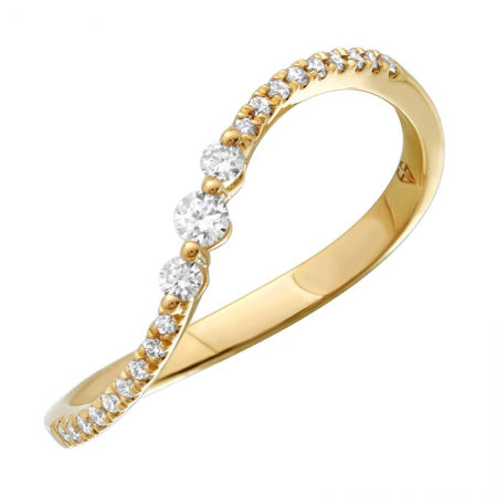 14k Yellow Gold Curvy Ring